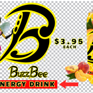 Buzz Bee Energy Drink Honey Peach
